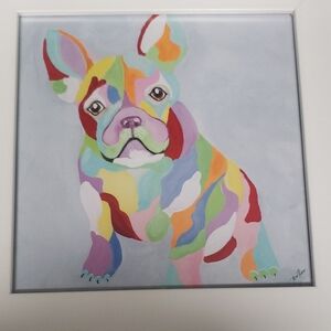 Gina Ritter's French Kiss I - Acrylic Glass Wall Art Print | Frenchie